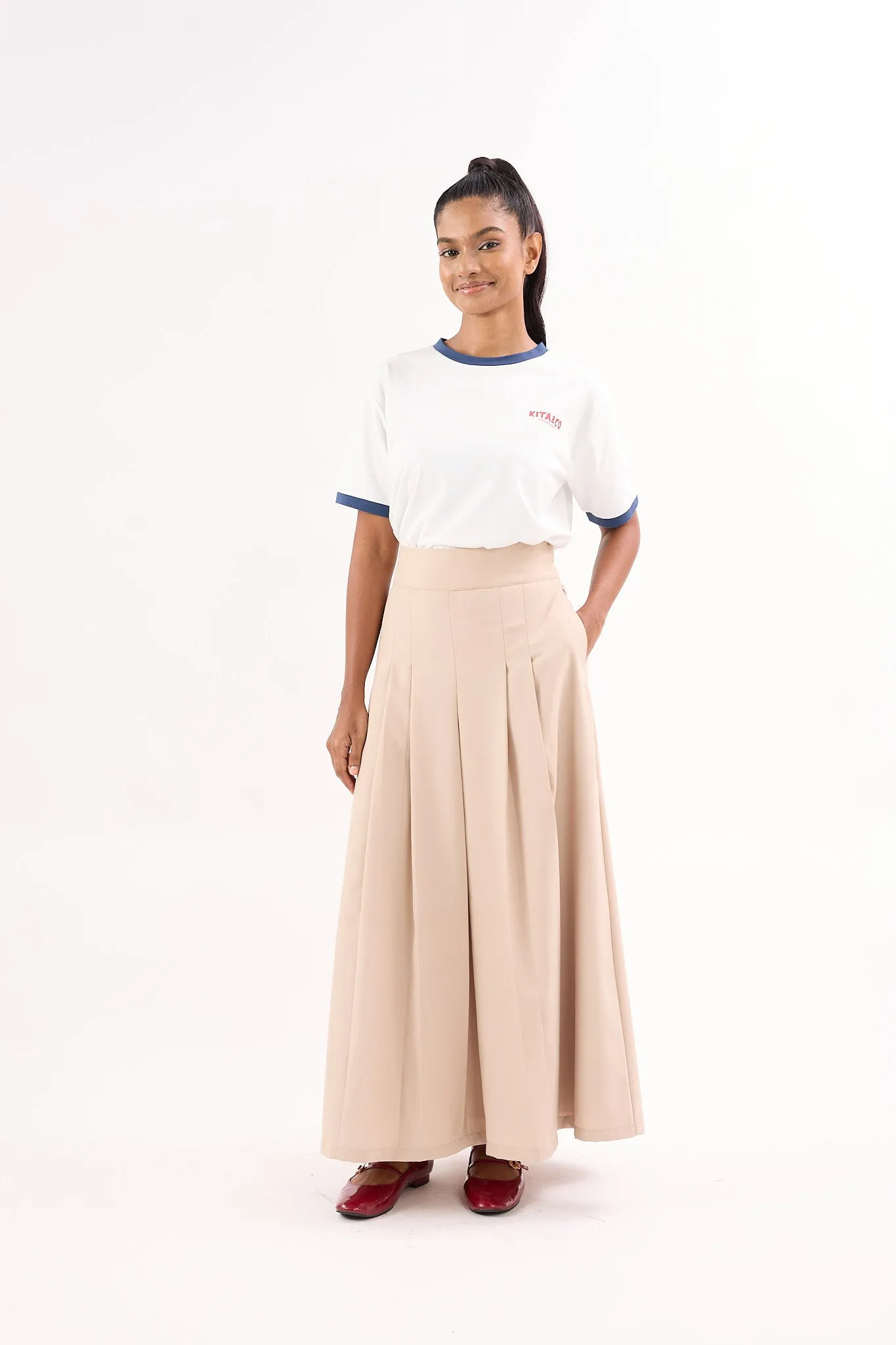 Nude Box Pleated Skirt - Women's