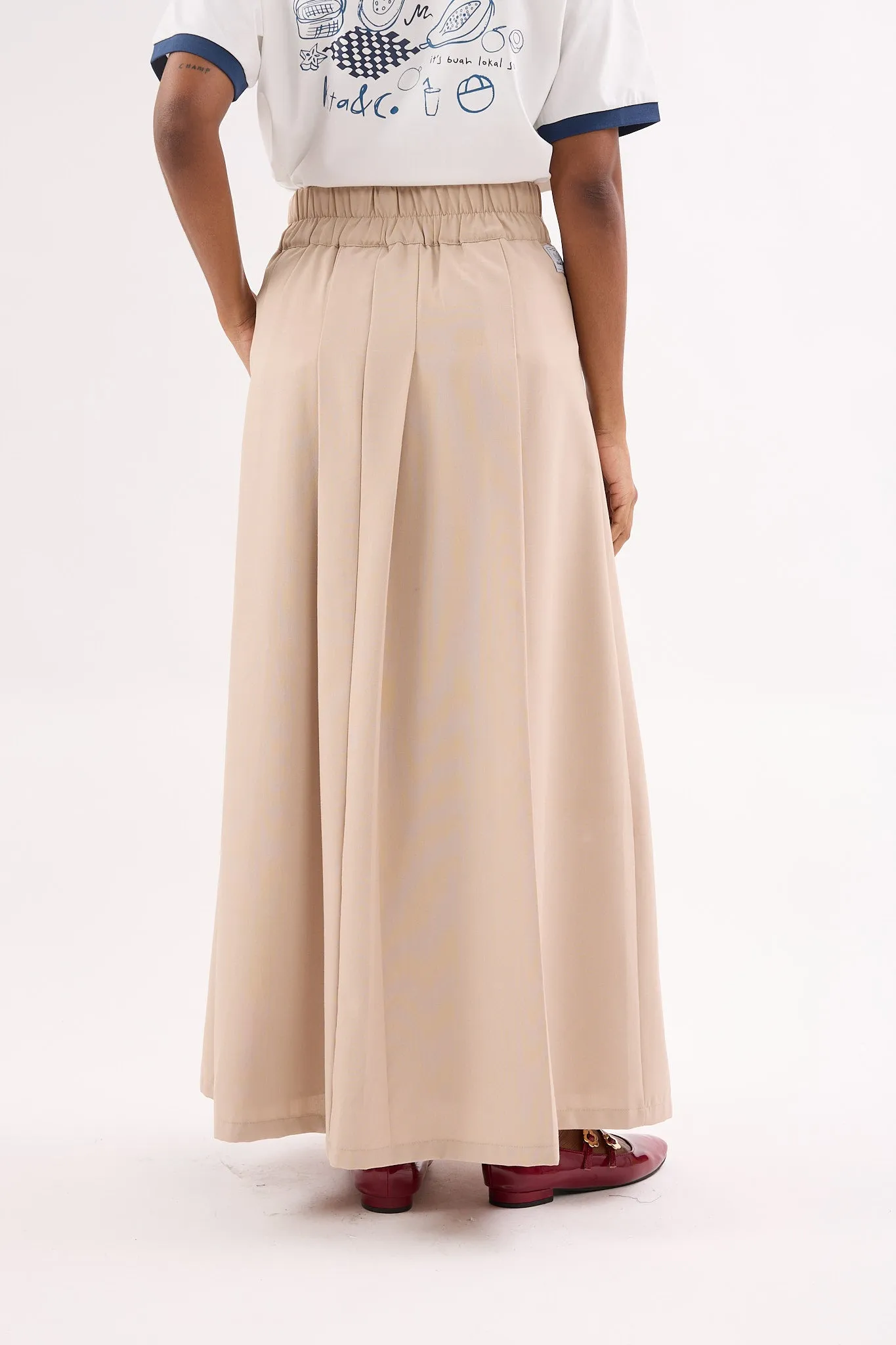 Nude Box Pleated Skirt - Women's