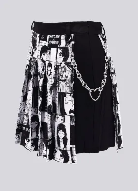 Plus Size No Drama Manga Chain Skirt
