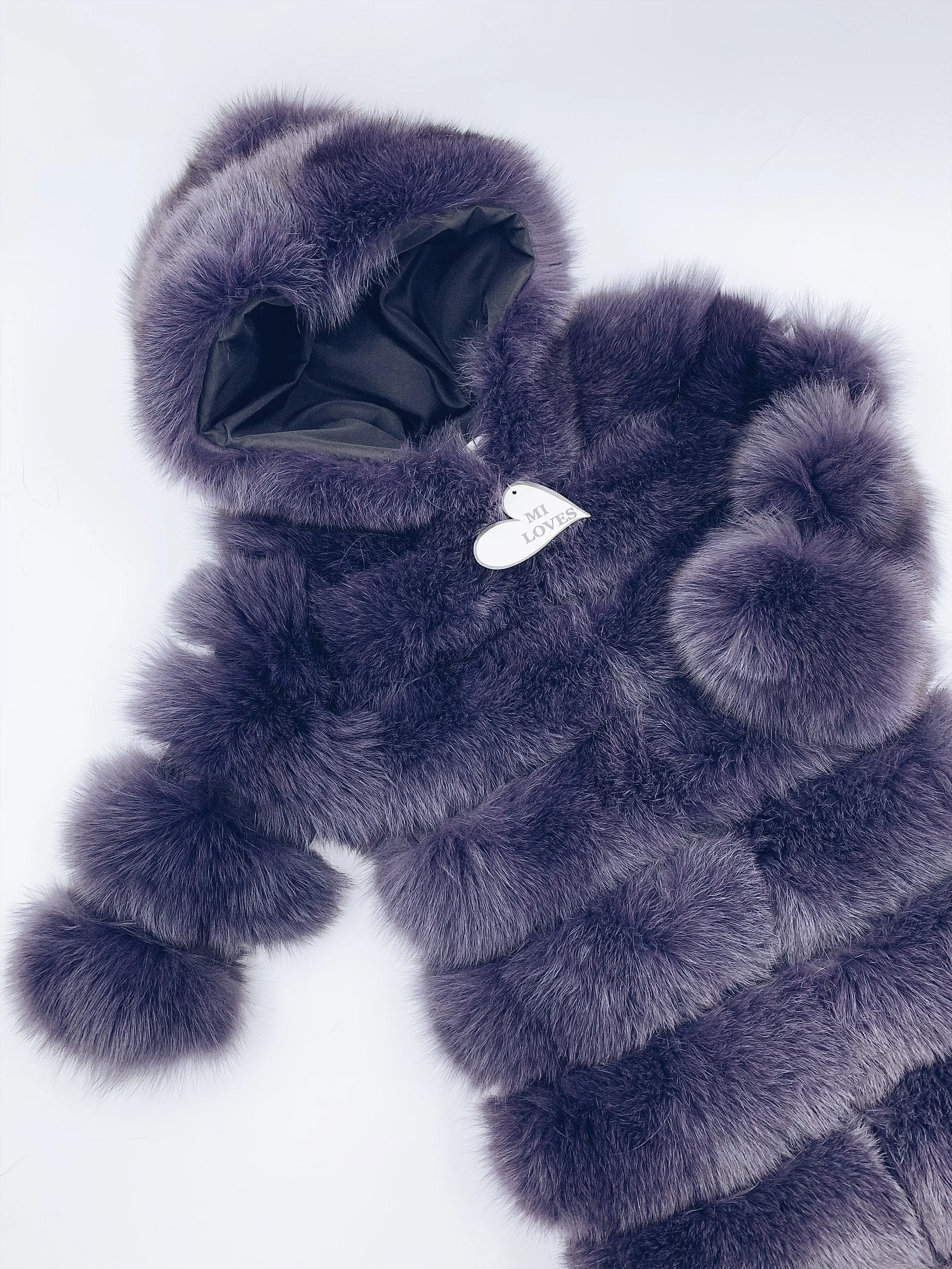 PRE ORDER(delivery in 3/4 weeks)Mi LOVES SIGNATURE ELITE COLLECTION !!SUPER LUXURIOUS LONG FOX FUR COAT .