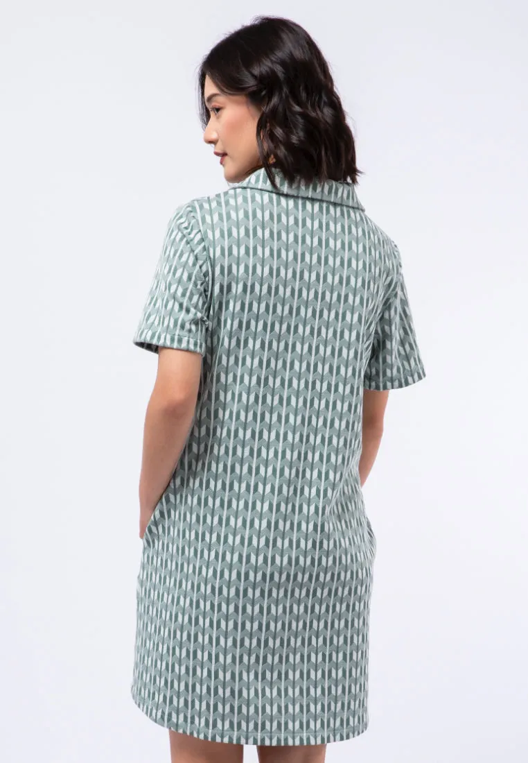 Printed Polo Dress