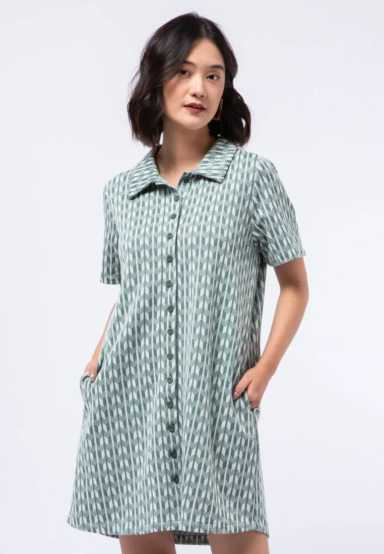 Printed Polo Dress
