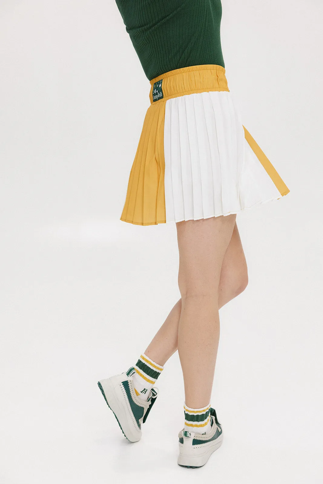 Rose Pleated Skirt - Mustard