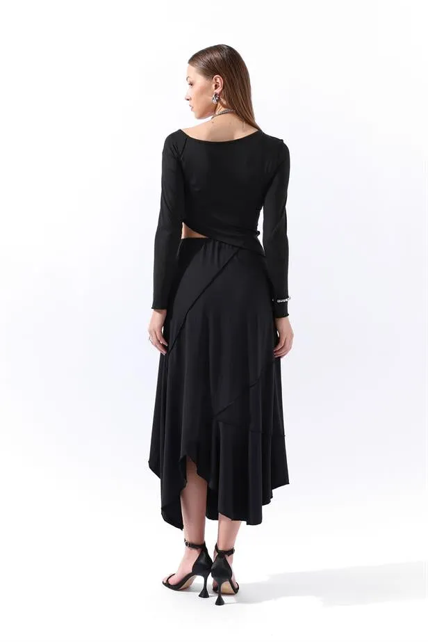 RYN Wholesale Asymmetric Skirt Black - Mandeville