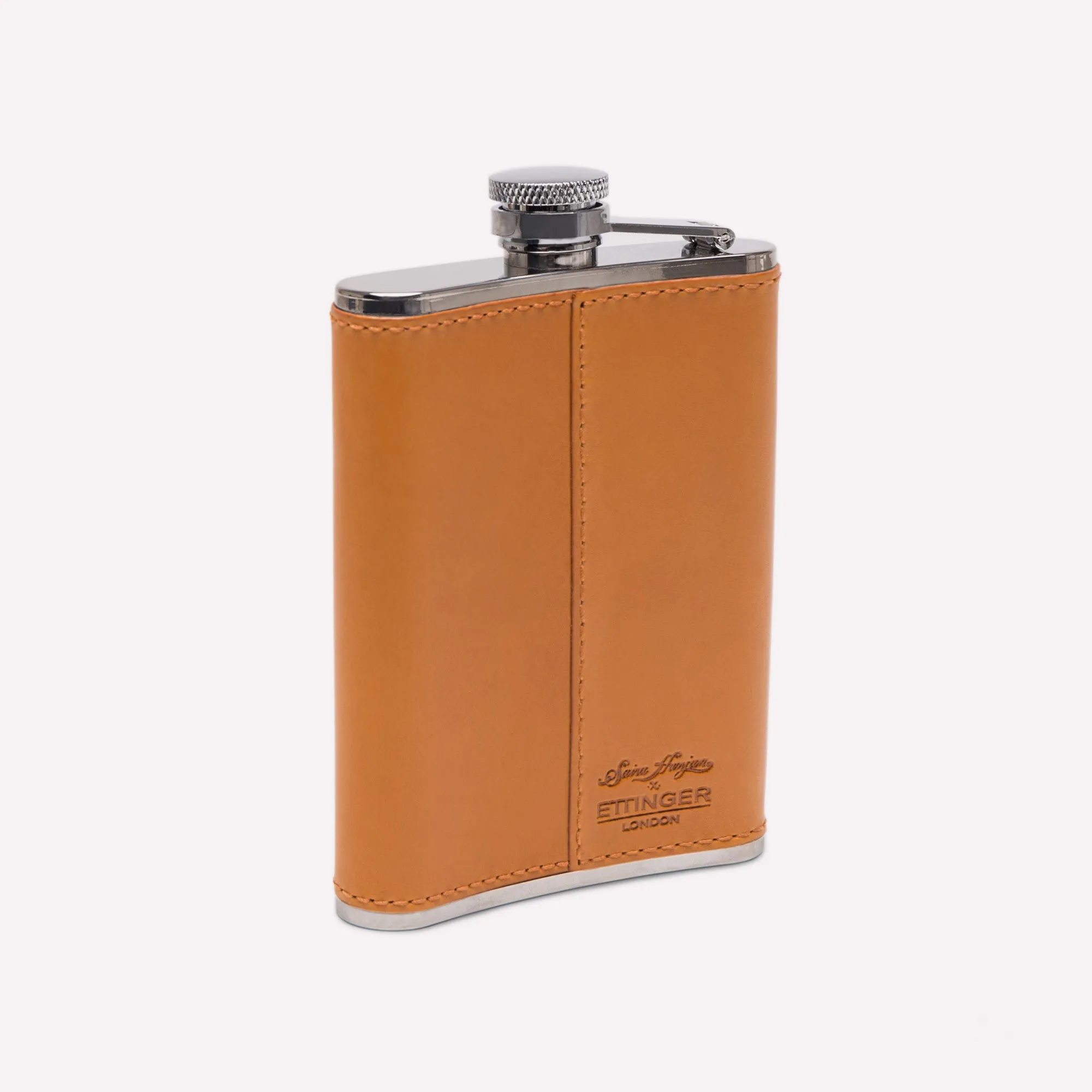 Saira Hunjan X Ettinger Pheasant 6oz Captive Top Hip Flask