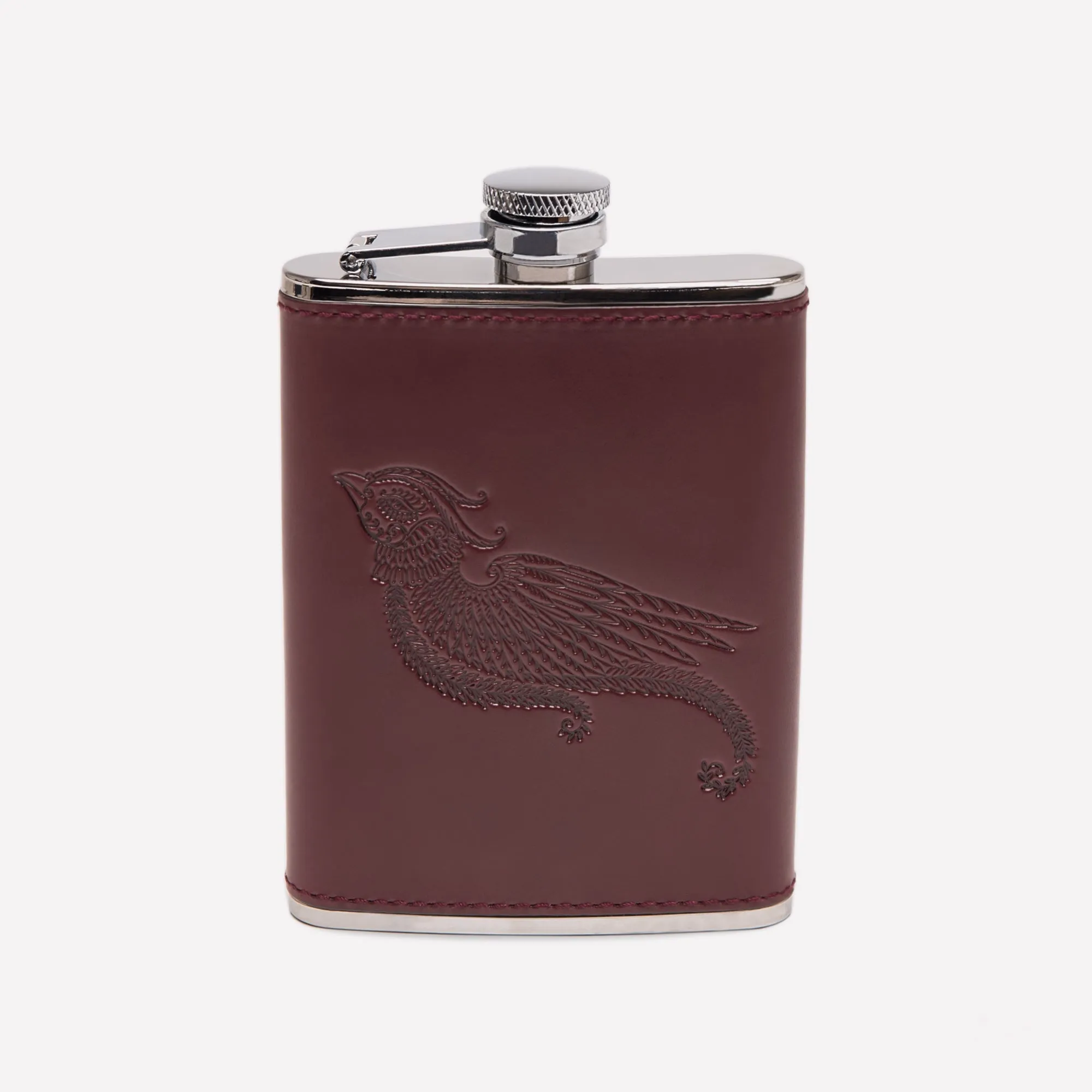 Saira Hunjan X Ettinger Pheasant 6oz Captive Top Hip Flask