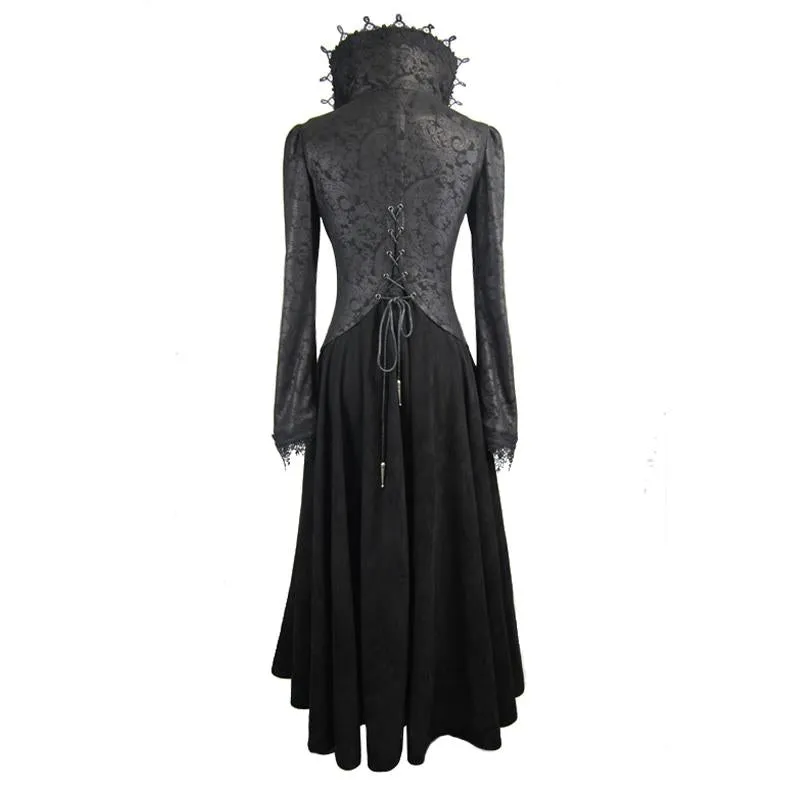 'Scarlet Town' Gothic Overcoat with Medici Collar