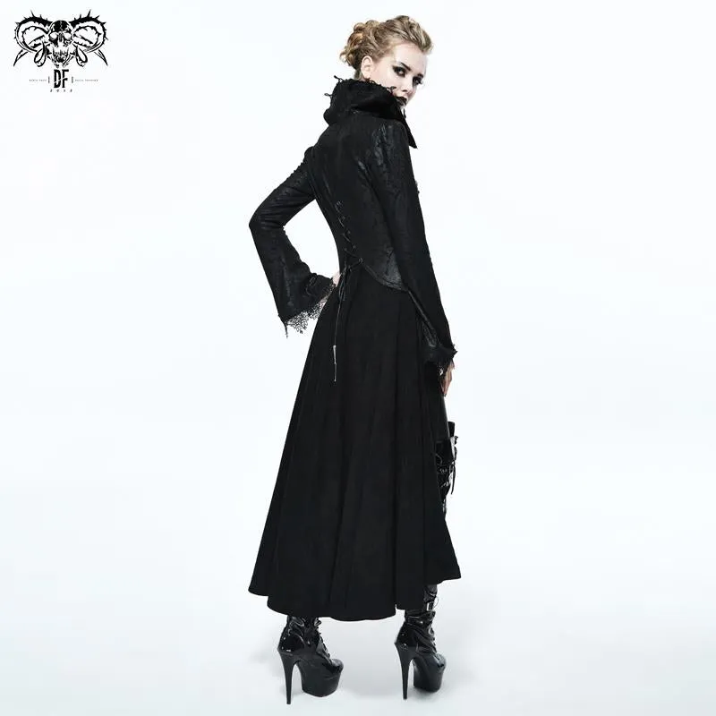 'Scarlet Town' Gothic Overcoat with Medici Collar