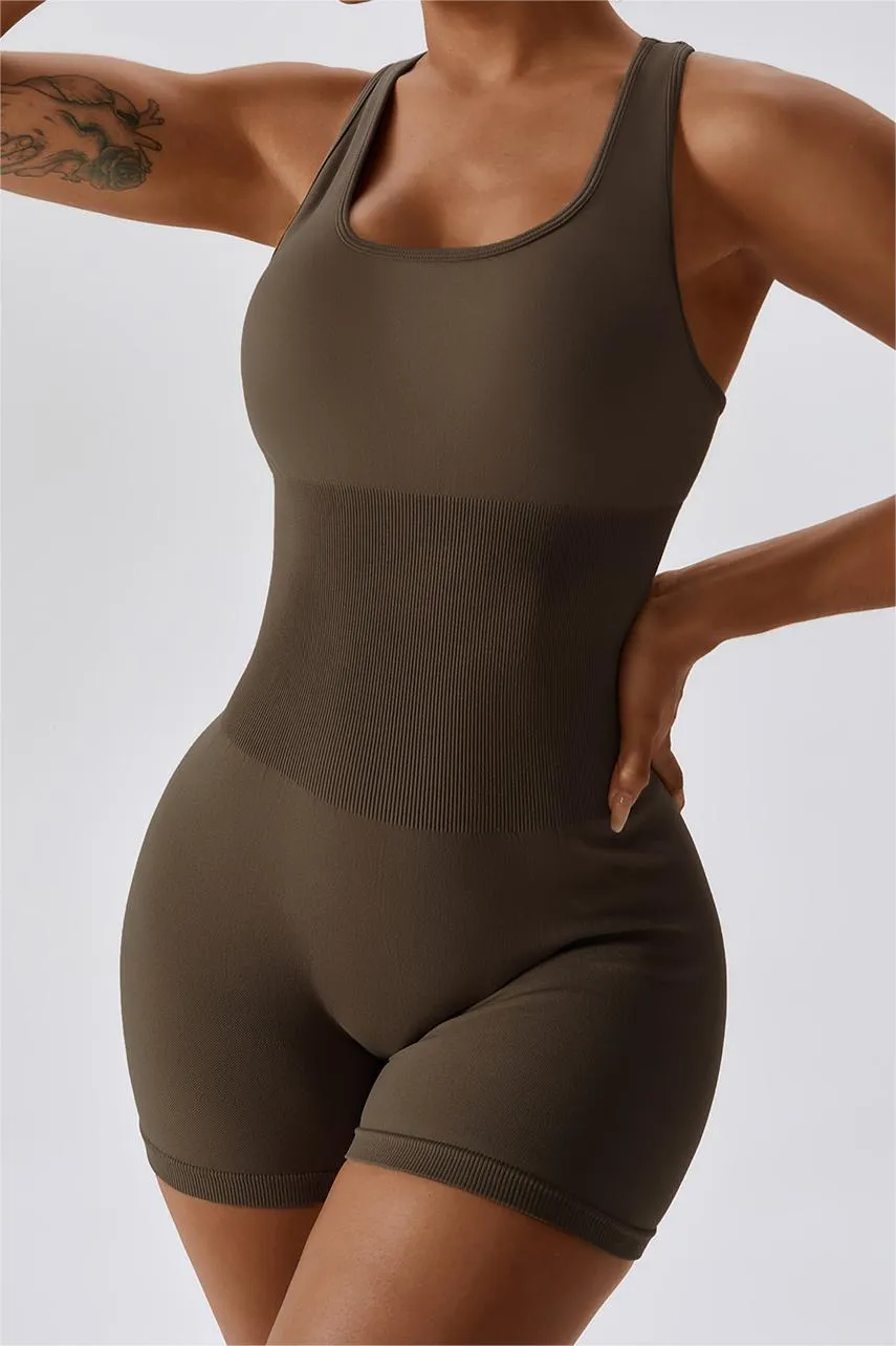 Seamless Racerback Athletic Romper