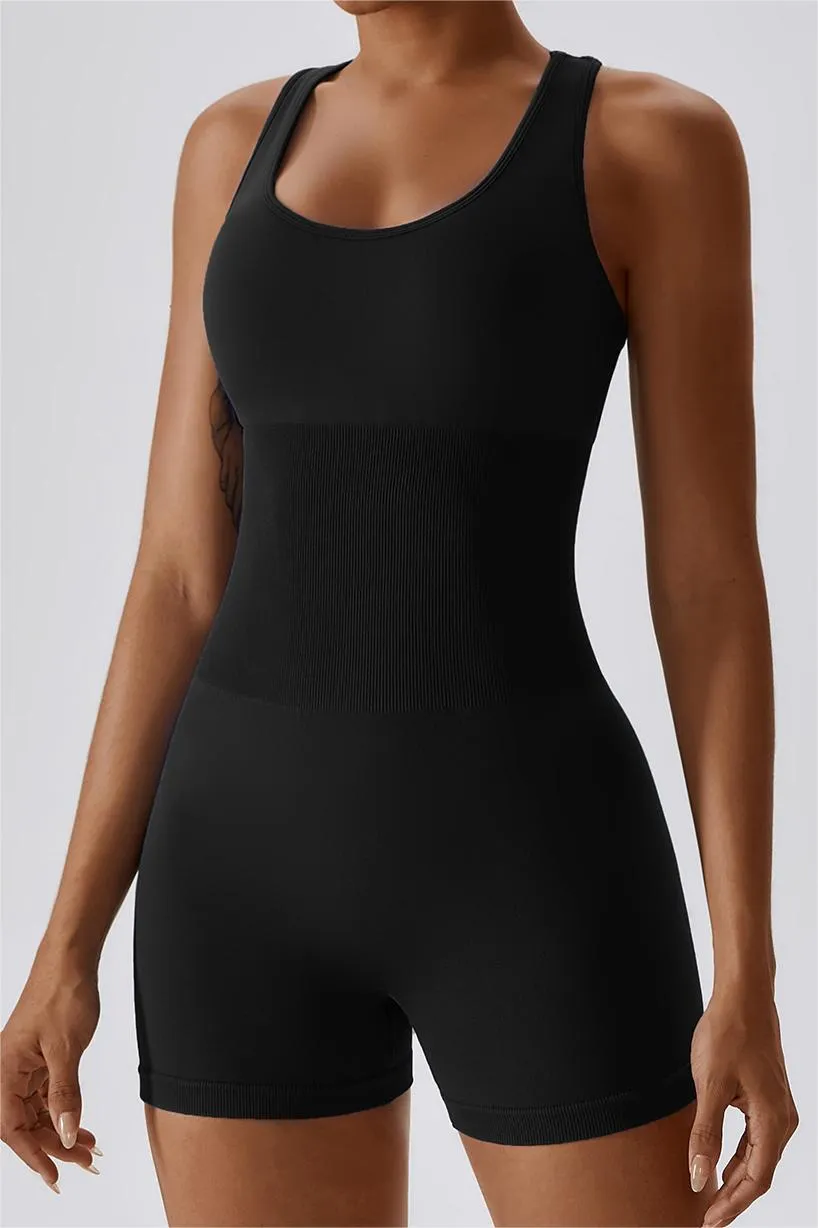 Seamless Racerback Athletic Romper