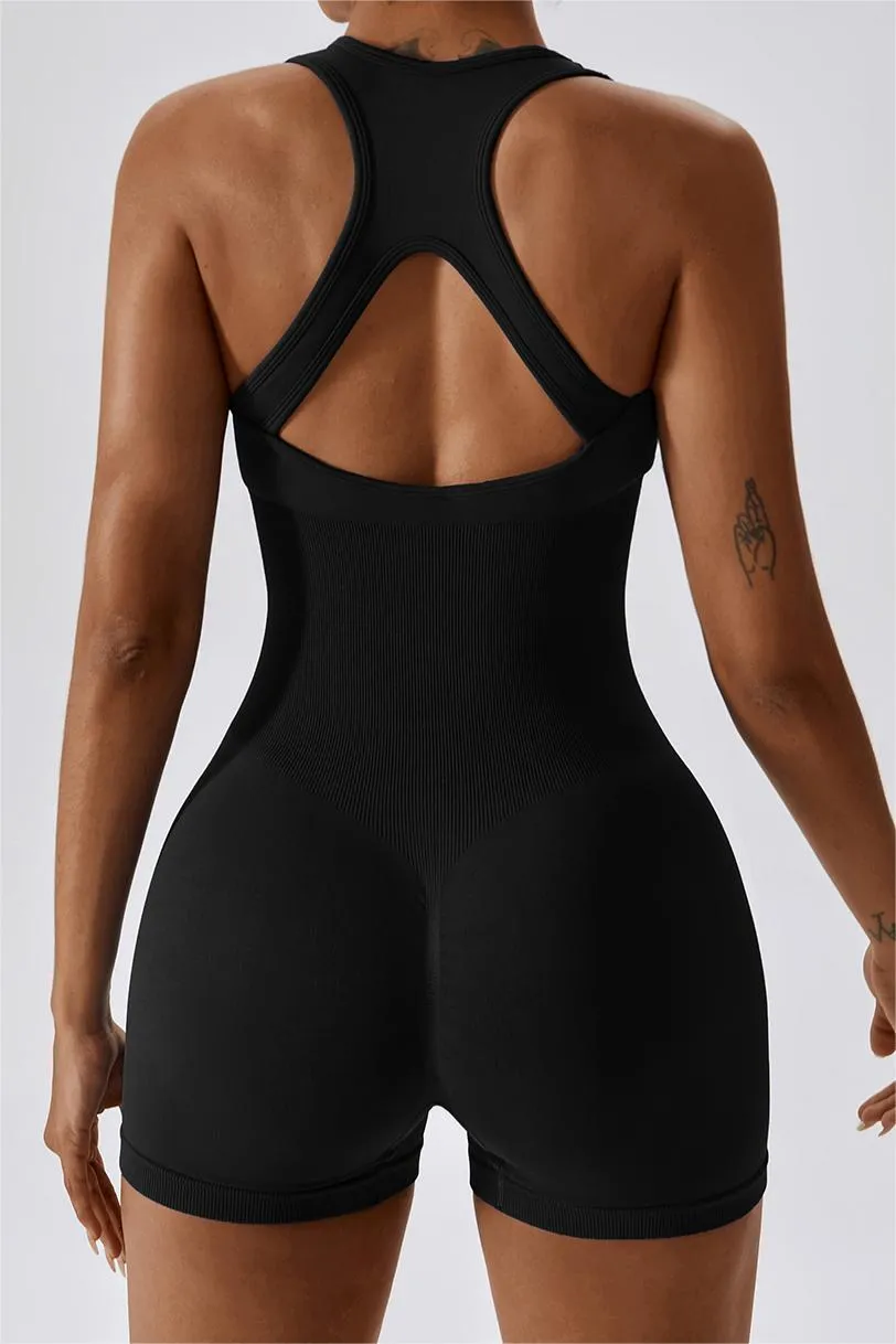 Seamless Racerback Athletic Romper