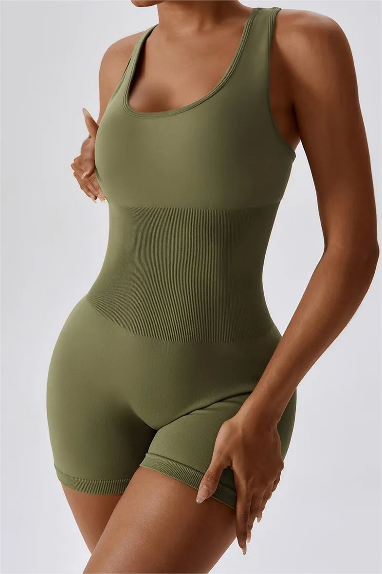 Seamless Racerback Athletic Romper