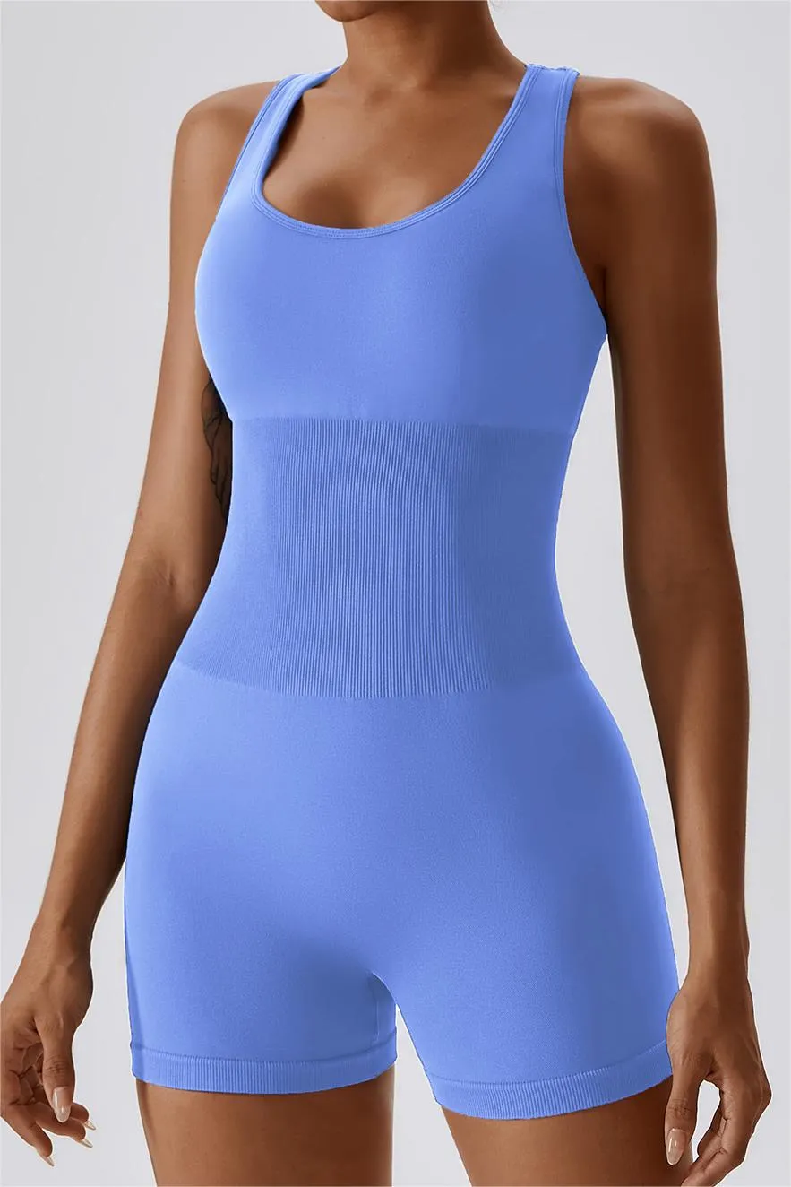Seamless Racerback Athletic Romper