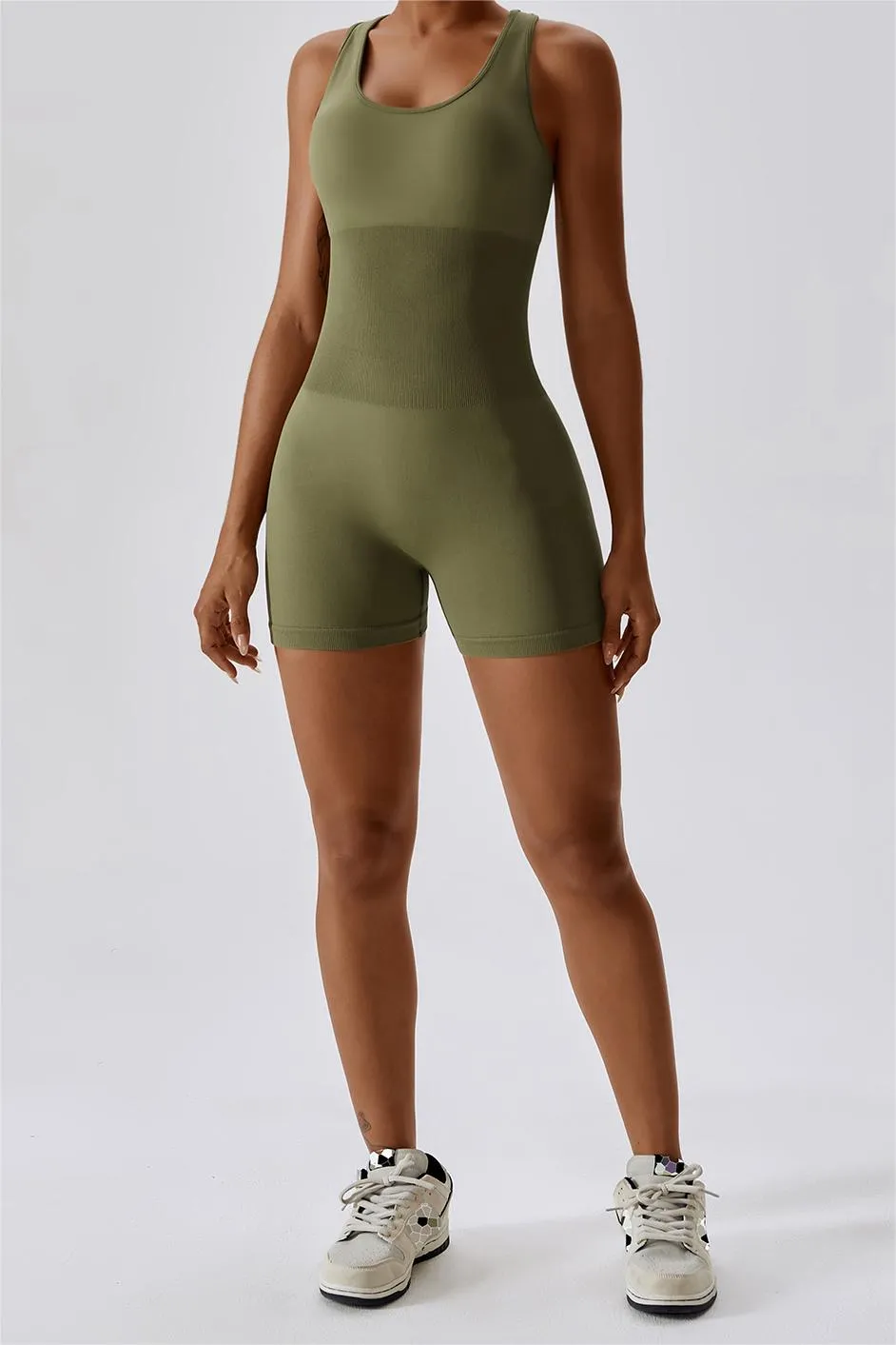 Seamless Racerback Athletic Romper