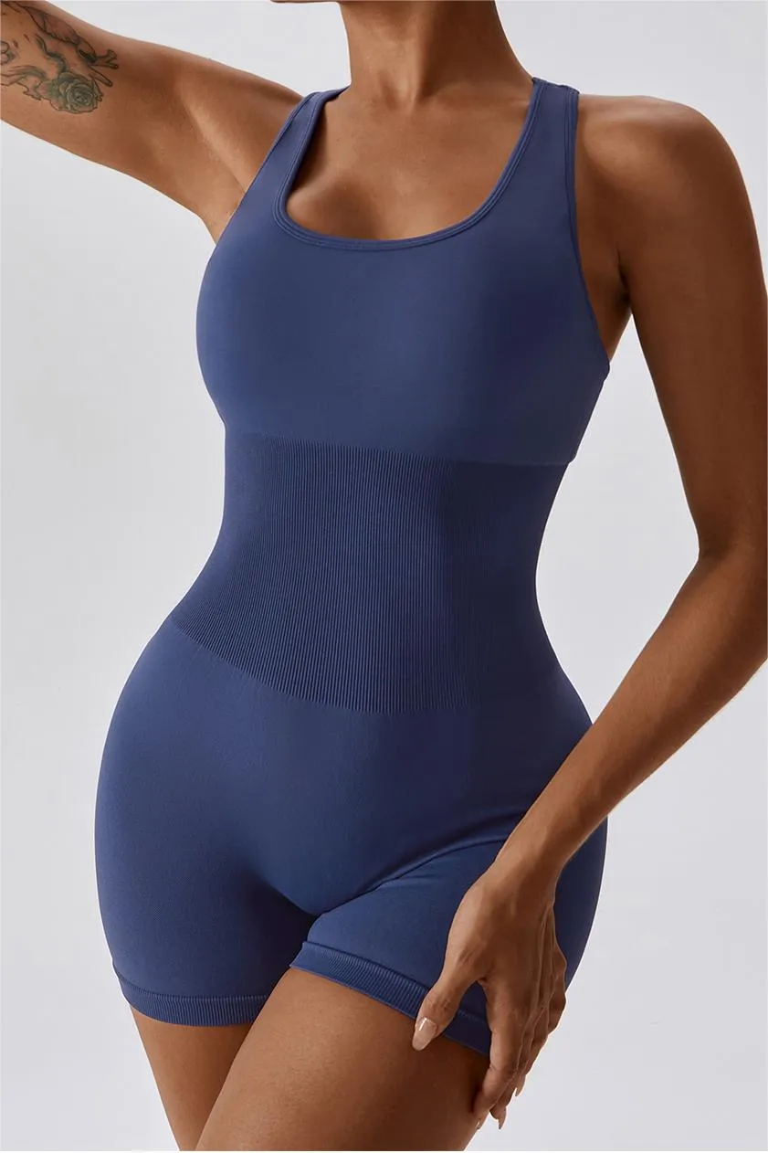 Seamless Racerback Athletic Romper