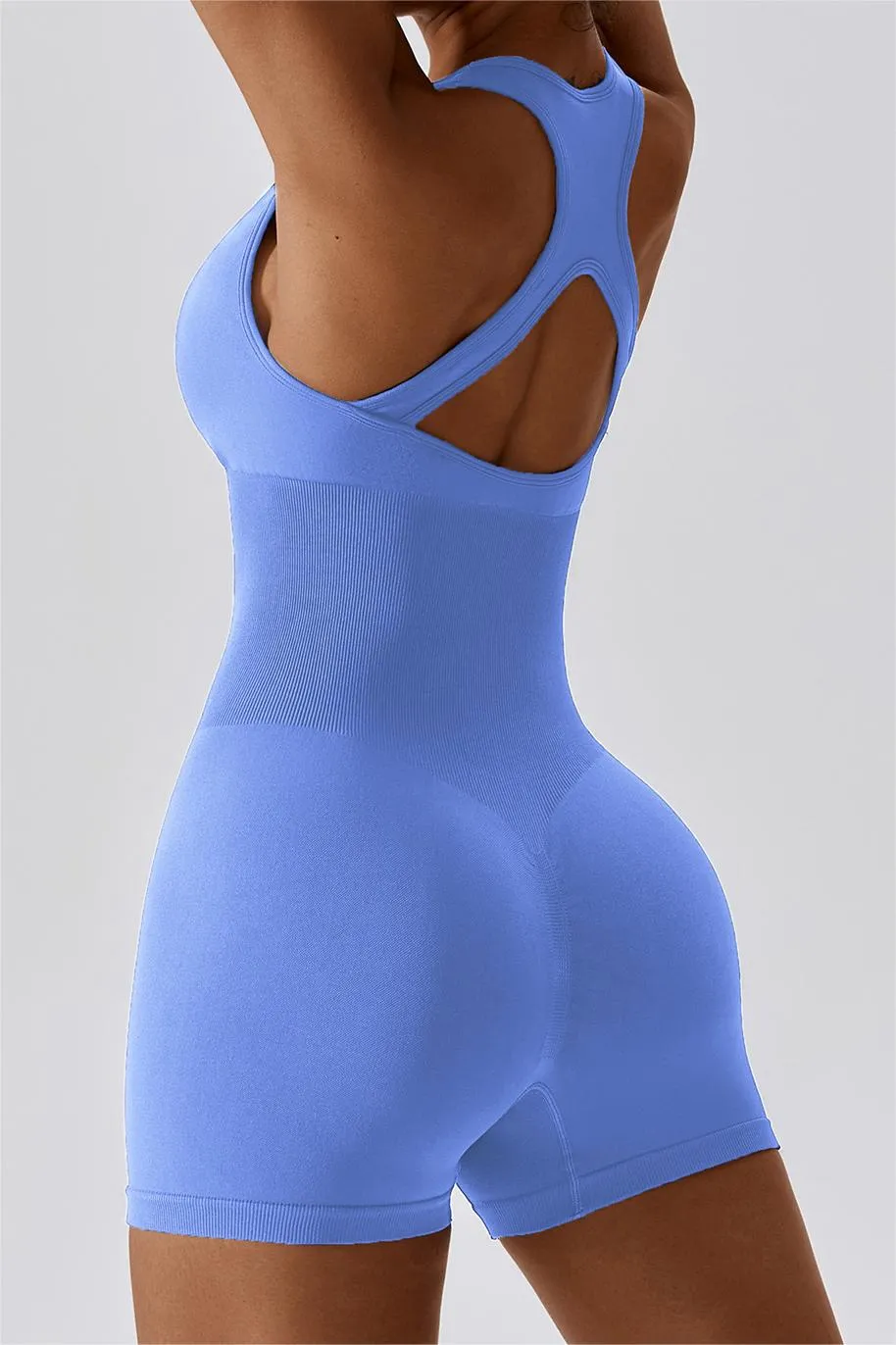Seamless Racerback Athletic Romper