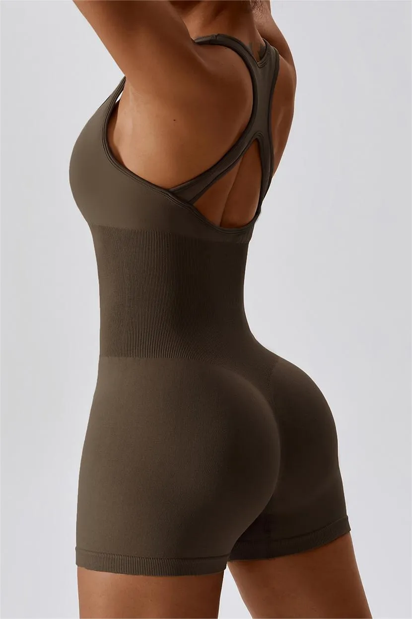Seamless Racerback Athletic Romper