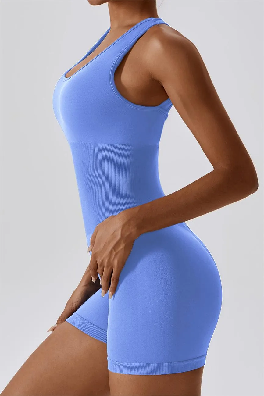 Seamless Racerback Athletic Romper