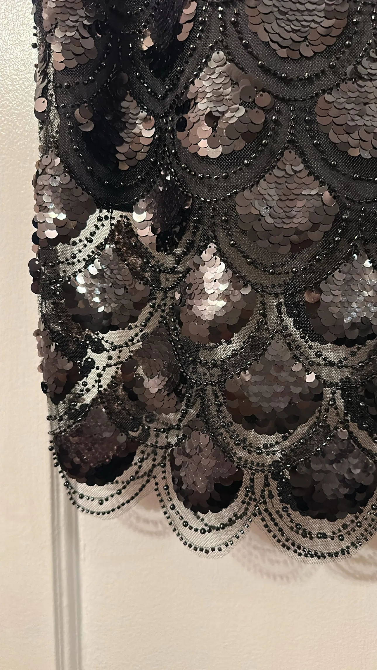 Sequins Pencil Skirt Black