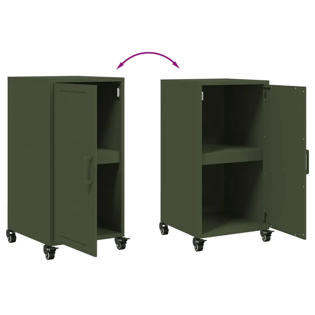 Sideboard Olive Green 36x39x72 cm Cold-rolled Steel
