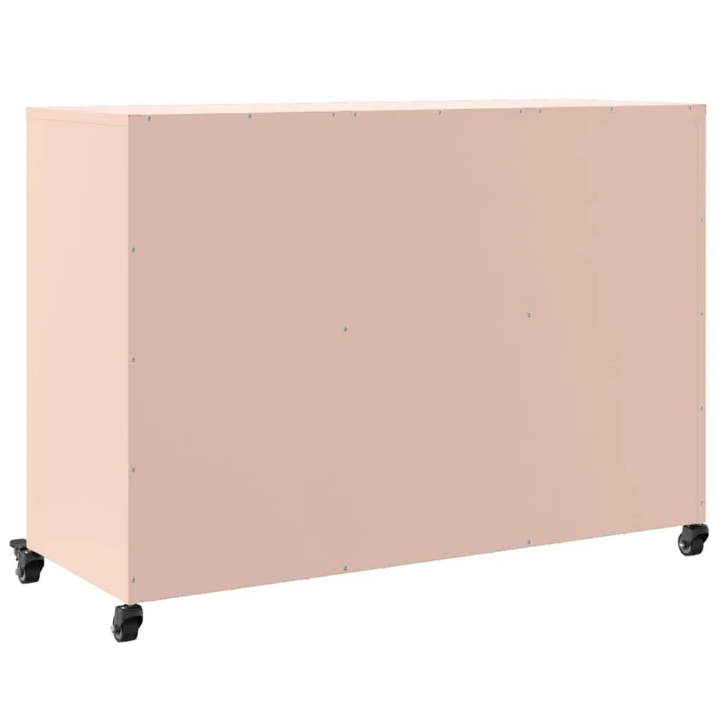 Sideboard Pink 100.5x39x72 cm Cold-rolled Steel
