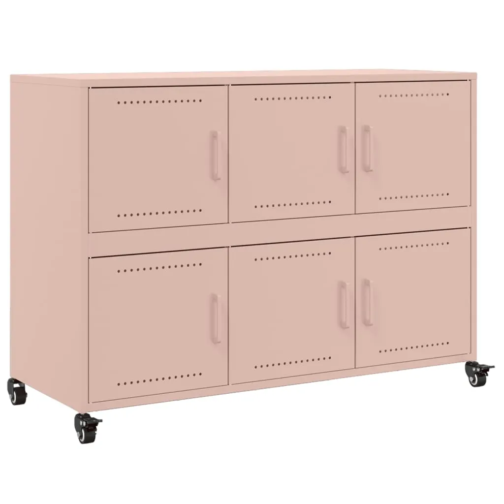 Sideboard Pink 100.5x39x72 cm Cold-rolled Steel