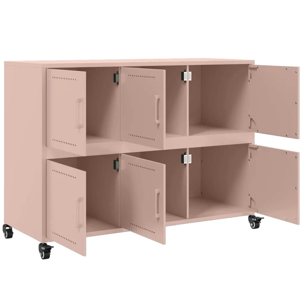 Sideboard Pink 100.5x39x72 cm Cold-rolled Steel