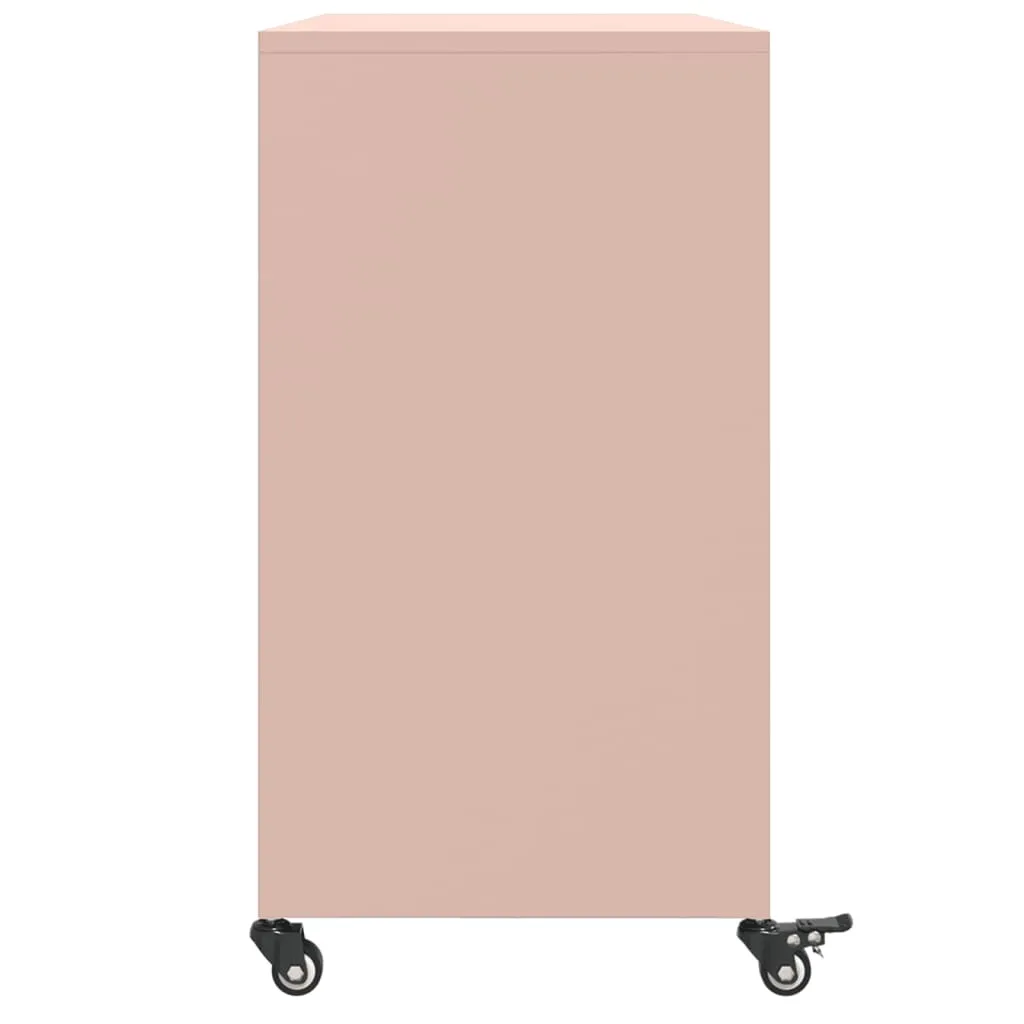 Sideboard Pink 100.5x39x72 cm Cold-rolled Steel