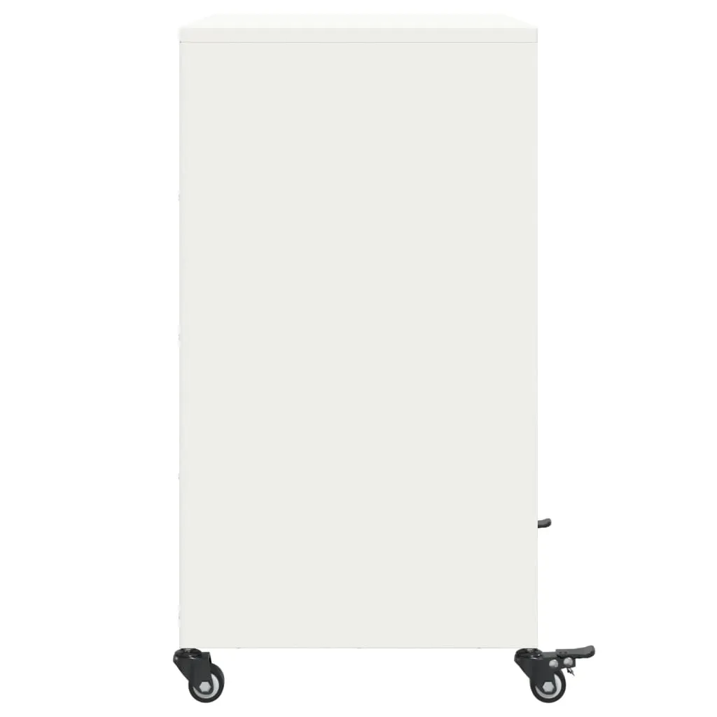 Sideboard White 68.5x39x72 cm Cold-rolled Steel