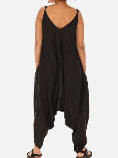 Solid Color Harem Jumpsuit for Women