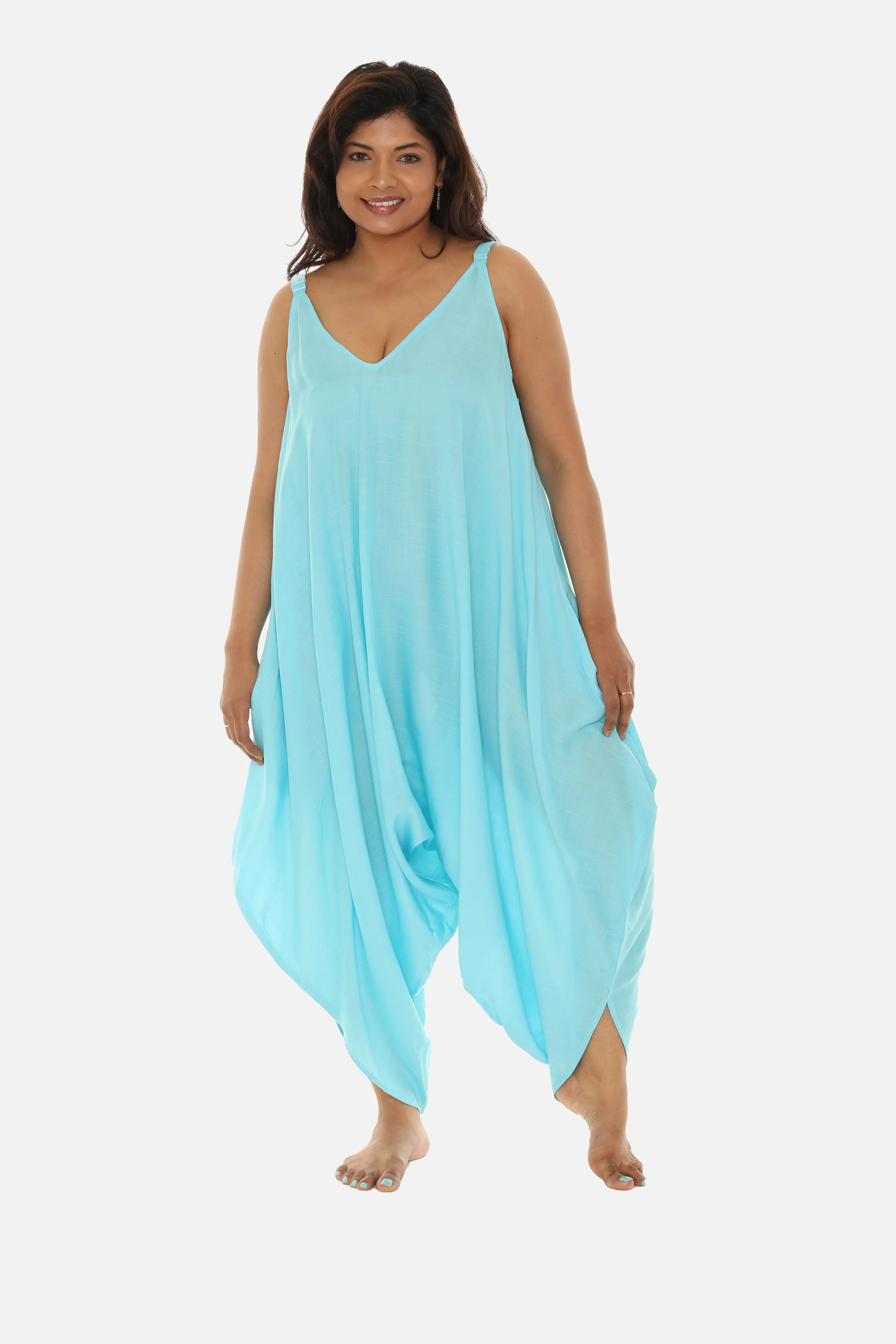 Solid Color Harem Jumpsuit for Women