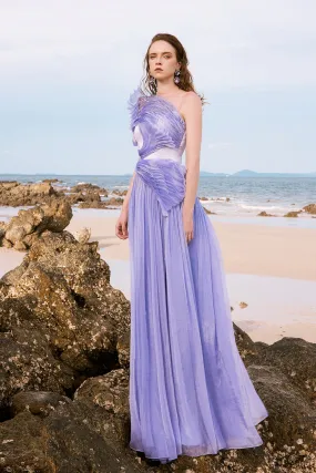 Strapless Shiny Silk Dress