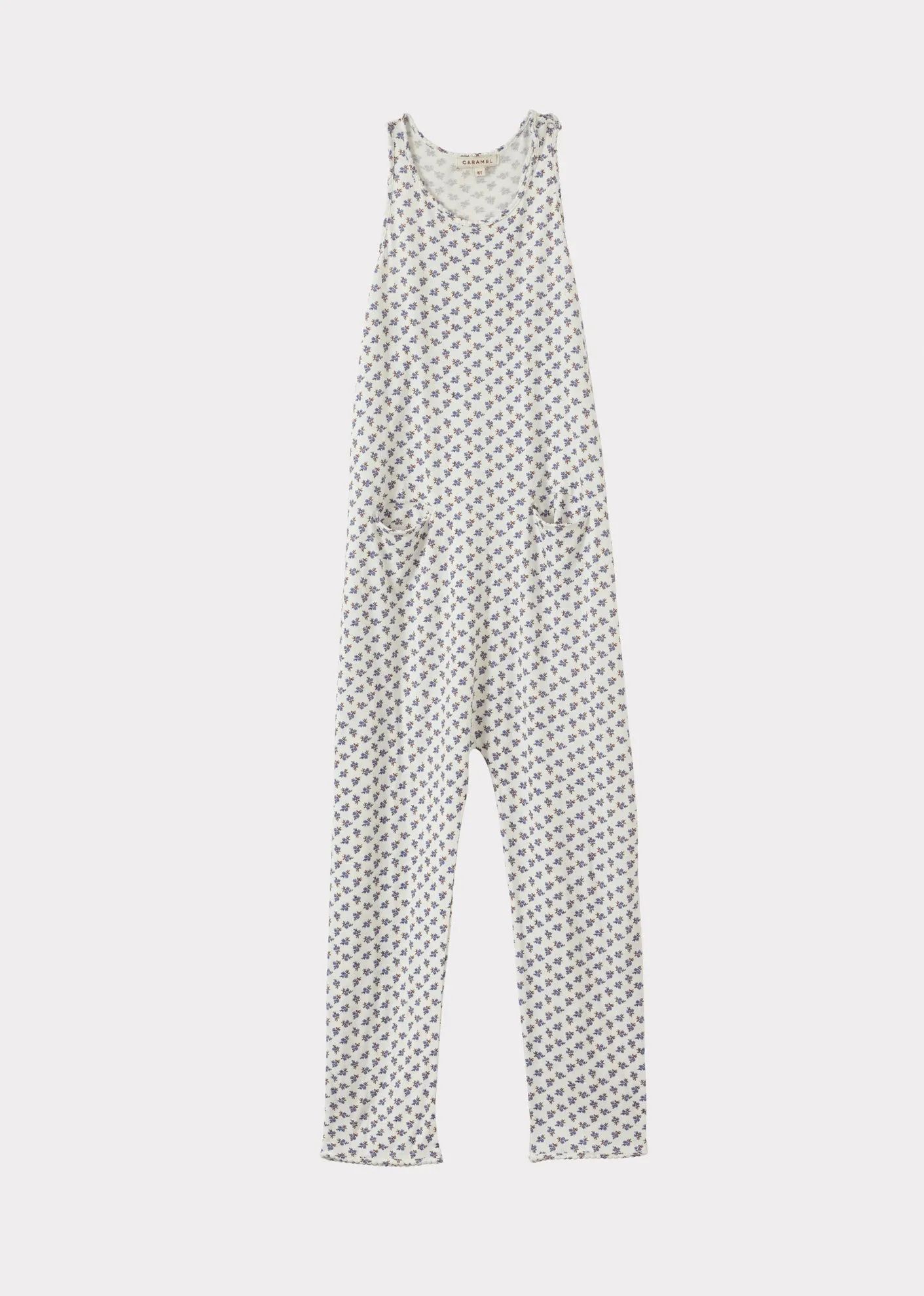 SWORDFISH JUMPSUIT - ECRU DITSY PRINT