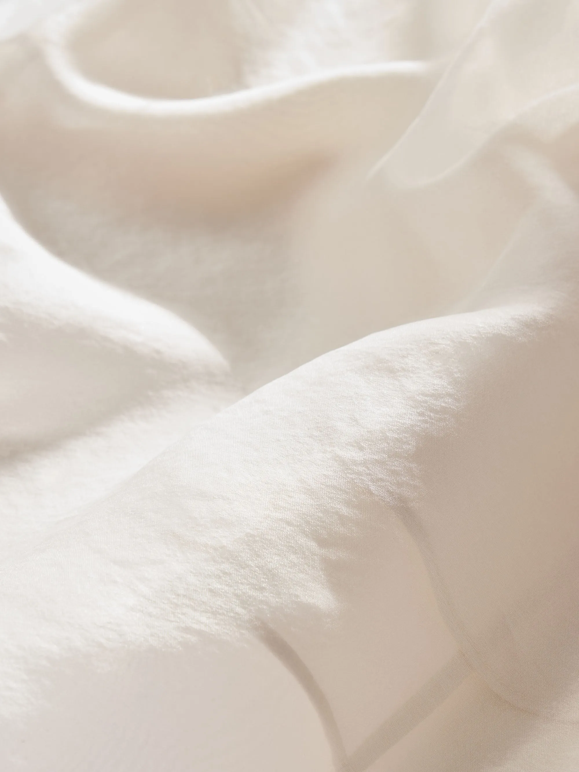 The Silk Organza Skirt -- Alabaster