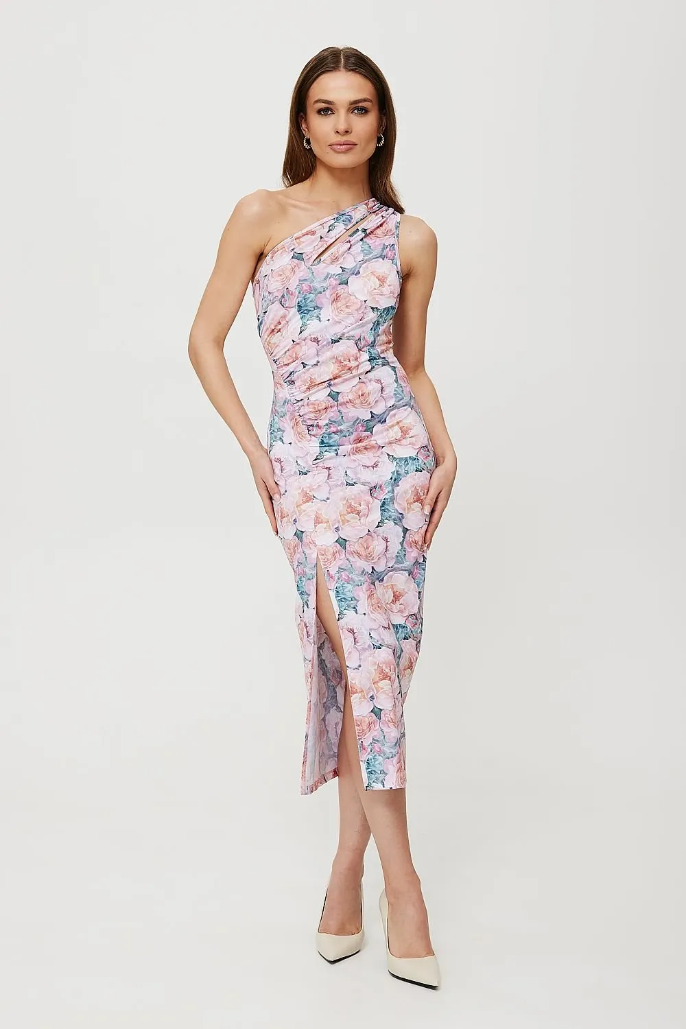 Unique printed knit fabric charming daydress