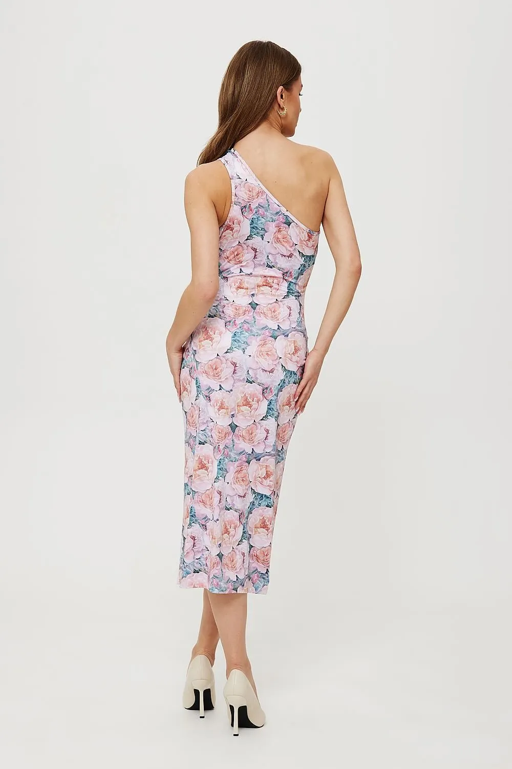 Unique printed knit fabric charming daydress