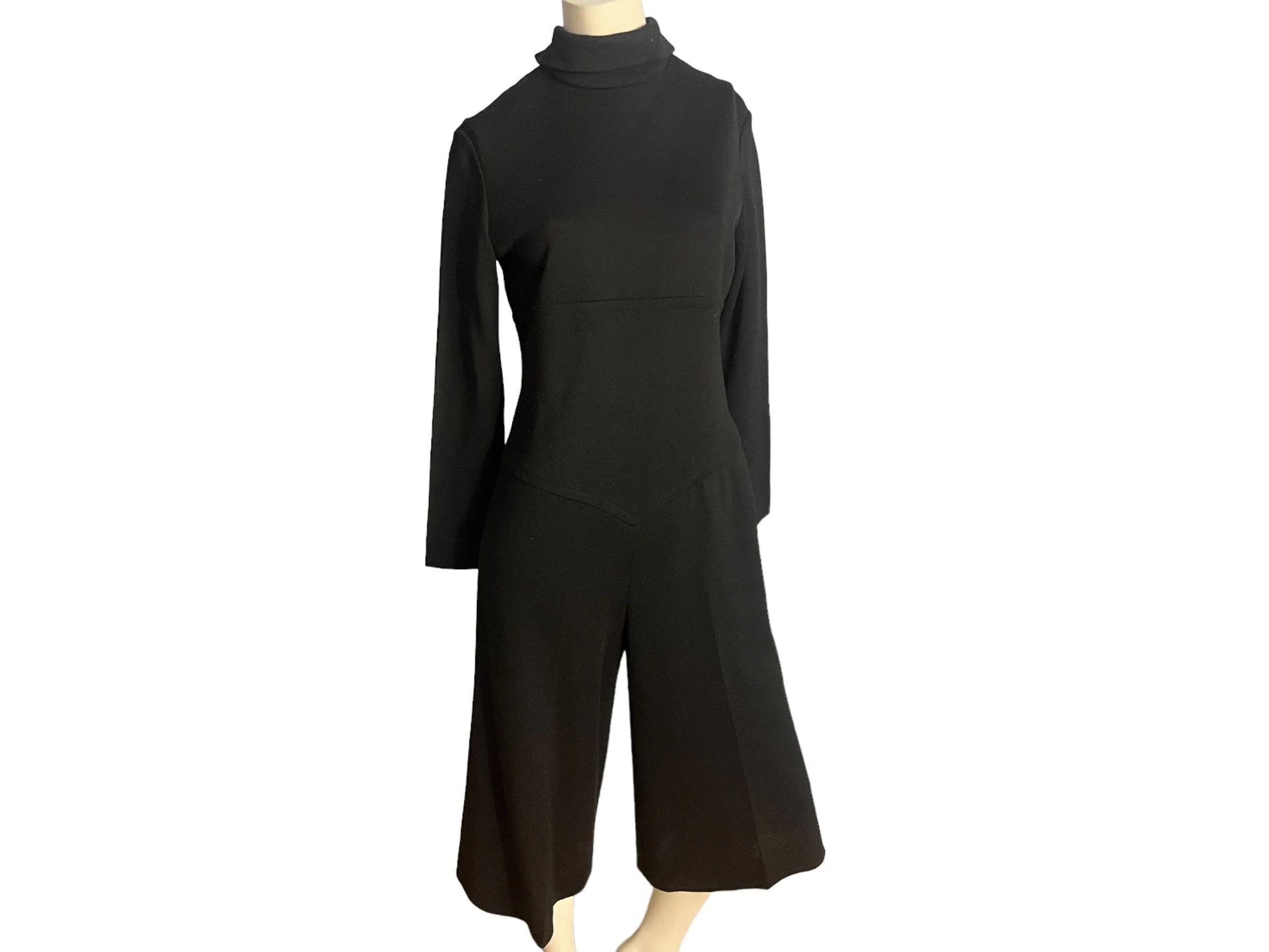 Vintage 70's black jumpsuit Jeannene Booher for Jennifer M