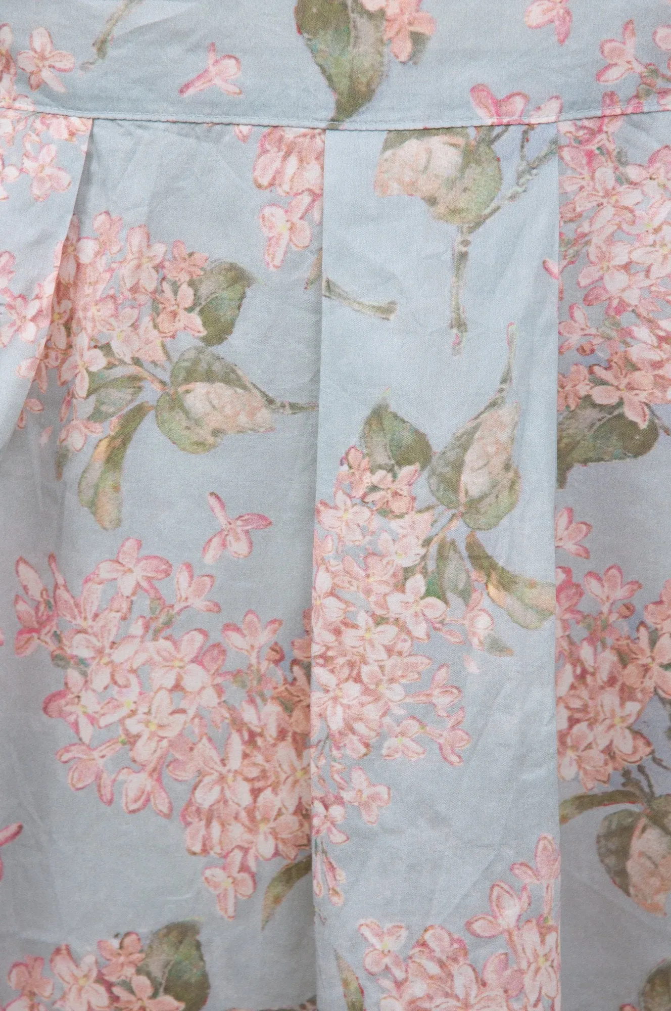 Vintage floral pleated skirt