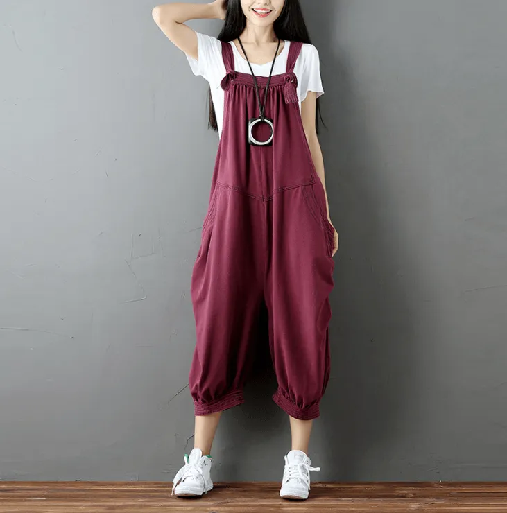 Women Casual Drop Crotch Jumpsuits